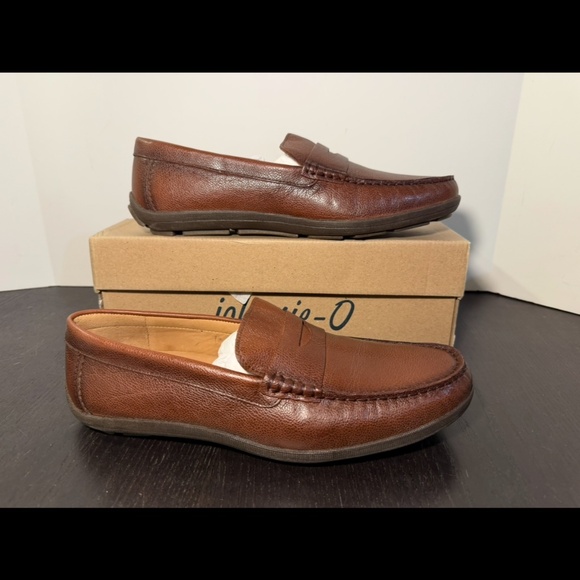 Johnnie-O Moxy Leather Penny Loafers Shoes Bourbon Brown Mens 10M main image 11